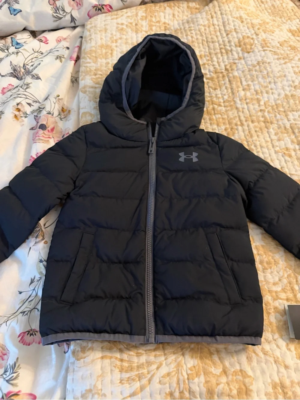 Under Armour Kids Navy Hooded Puffer Jacket